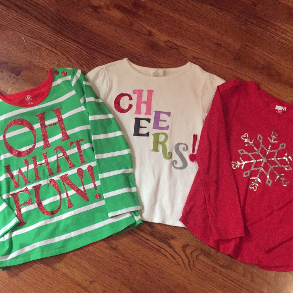 🎄HP🎅🏼 Girls Holiday Shirt Bundle